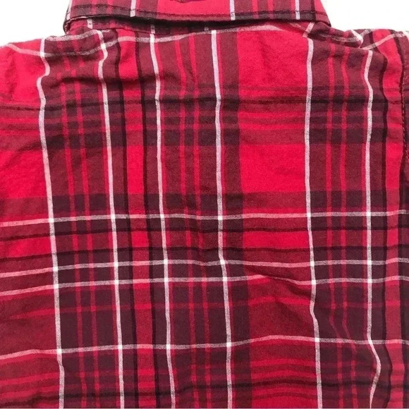 The Children’s Place Onesie Red/Black/White Plaid collared Buttoned 3-6 Months - Picture 15 of 16